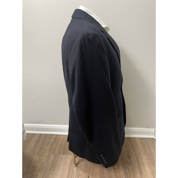 Jos A. Bank Cashmere Wool Blazer Mens 40R Black Sport Coat Suit Jacket - Picture 4 of 16